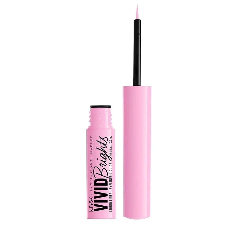 Sneaky Pink | NYX Vivid Brights Liquid Eyeliner - Bold Pink